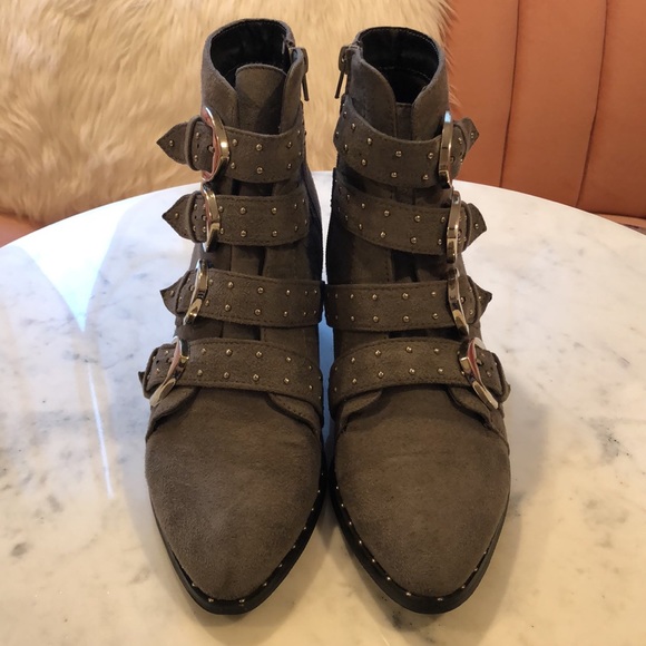 Asos Truffle Collection studded buckle boots, 9 - Picture 2 of 9